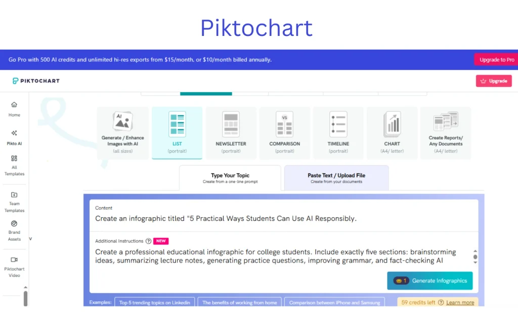 Piktochart AI