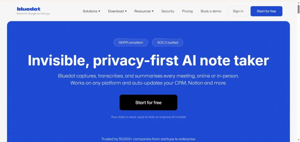 Bluedot ai